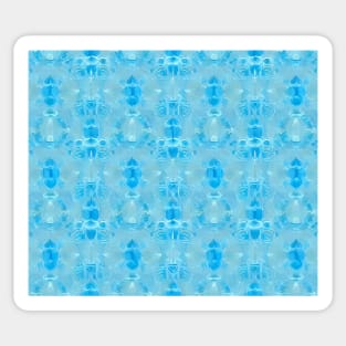 Aquamarine Aesthetic Abstract Watercolor Series Pattern 1 Sticker